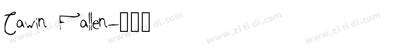 Cawin Fallen字体转换